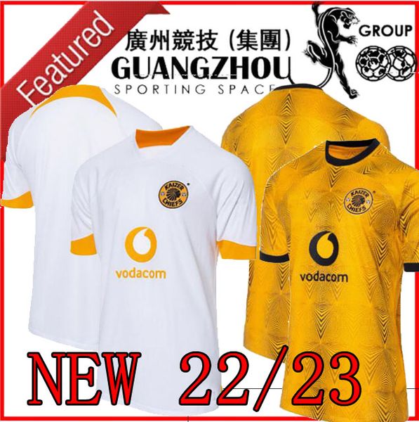 

22 23 kaizer soccer jerseys rsc chief men's t-shirts 2022 castro billiat dolly nurkovic kambole hlanti baccus blom mashiane parker ngez, Black;yellow