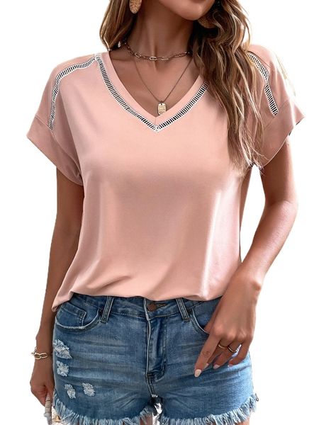 

cut out detail dolman sleeve tee t154#, White