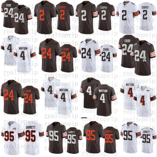 4 Deshaun Watson voetbalshirt 95 Myles Garrett 24 Nick Chubb 2 Amari Cooper Herentruien 1946