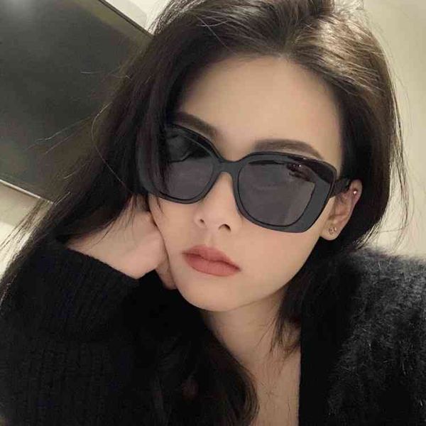 

women's cat's eye double c diamond inlaid letter mirror leg sunglass ch5422 classic square mens womens luxury brand designer sungl, White;black