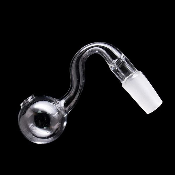 Glas-Wasser-Bubbler-Rohr, Glasschale, 10 mm Außenverbindung, Pyrex-Glas, Tabakschalen, Shisha-Shisha-Bong-Adapter, transparente Dicke, klares Rauchzubehör