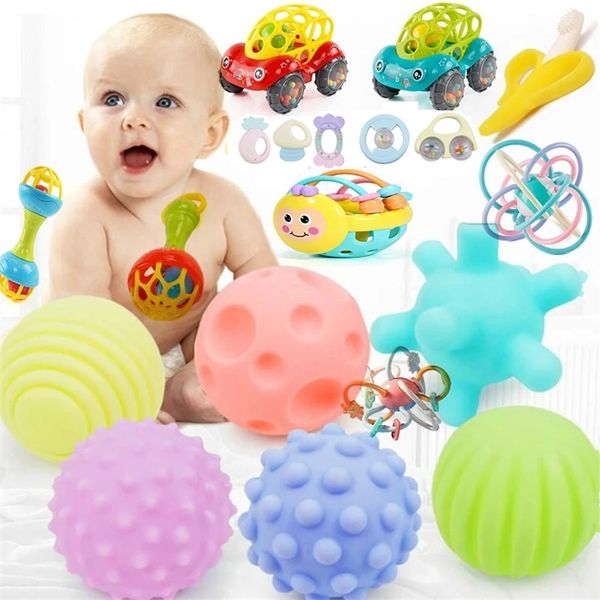 Детские шары сенсорные игрушки руки трогайте тактильные игрушки Образование мягкий массажный шарик для детской деятельности Детские игрушки 0 12 месяцев 220531