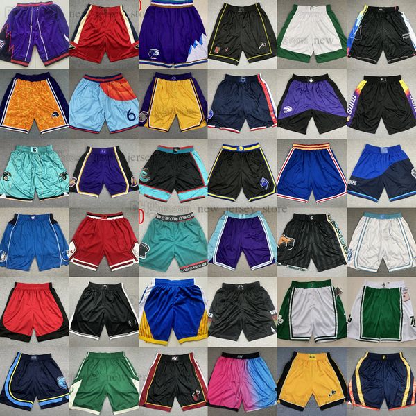 

stitched 2022 new city basketball shorts elastic waist evan mobley maxey anthony gilgeous-alexander collins dejounte murray carter beal herr, Black