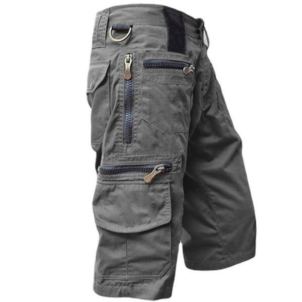 

mens military cargo shorts army camouflage tactical joggers shorts men cotton loose work casual short pants plus size 5xl 220629, White;black