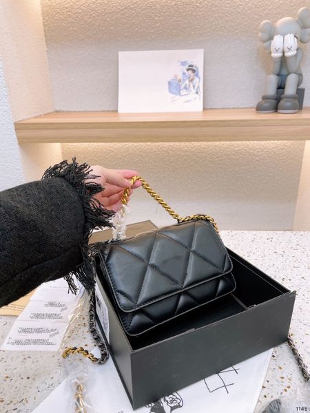 

women's shoulder bag luxury tote purse handbag message bags cluth brand classic genuine leather crossbody flap original box silver chai