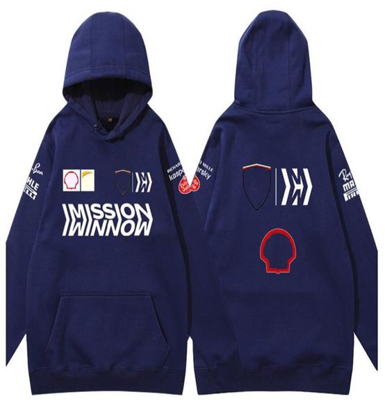 

2022f1 team's new cool and eye-catching hooded fleece sweater fans