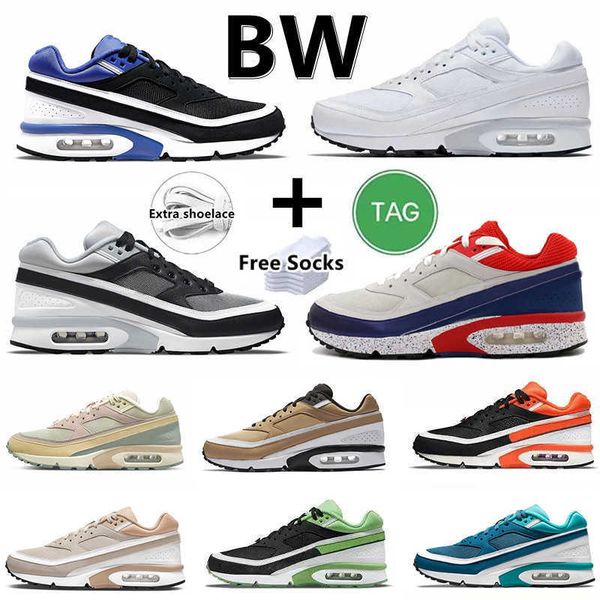 

designer max bw og running shoes light stone lyon obsidian gum white pure platinum midnight navy cool grey rotterdam los angeles mens womens, Black