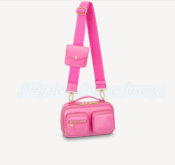 

classic women's men tote bag utility crossbody pochette shoulder bag genuine leather wallet purse luxury designer m80446 original embos
