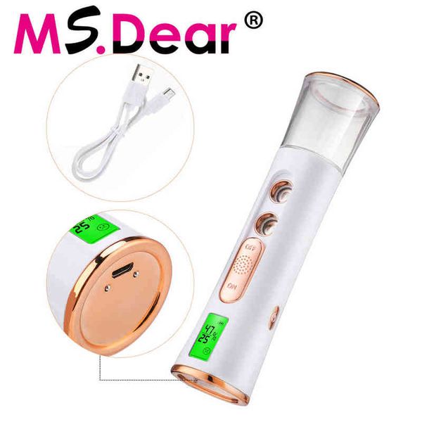 

nano face spray bottle facial steamer usb rechargeable mist sprayer skin moisture meter portable beauty care tools 220526