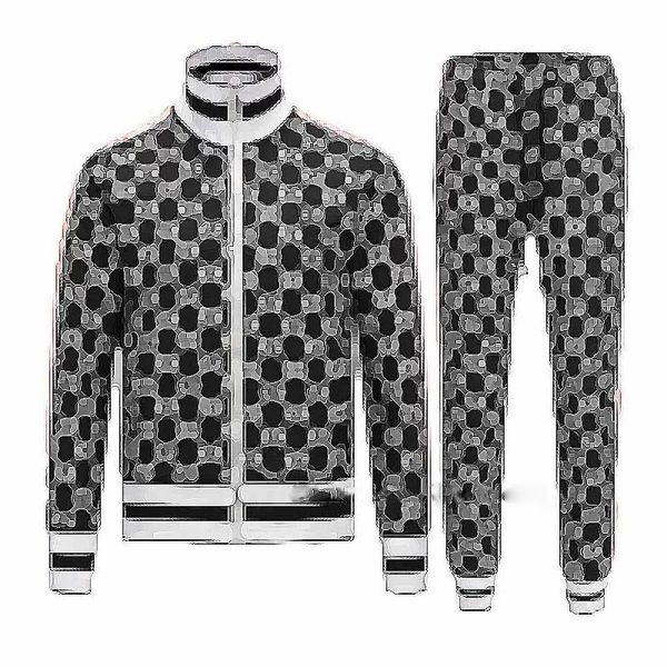 

mens fashion tracksuits classic letters printing two pieces outfits men's tracksuit sweat suits sports suit men hoodies jackets jogger, Gray