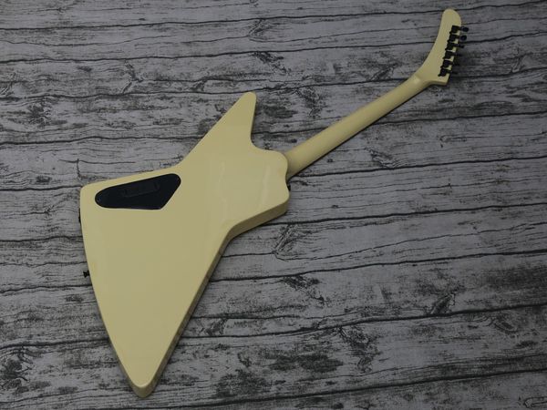 

custom electric guitar jameshetfield active pickups vintage white