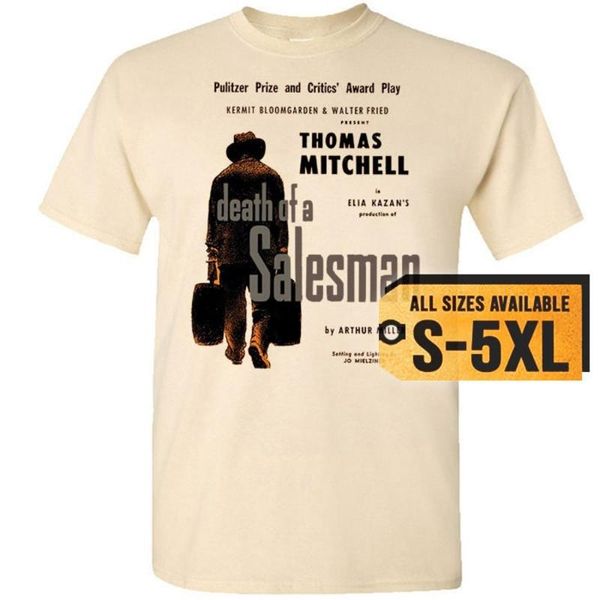 T-shirt da uomo Death Of A Salesman V3 Poster T-shirt da uomo Natural White Grey Tutte le taglie S-5XLUomo