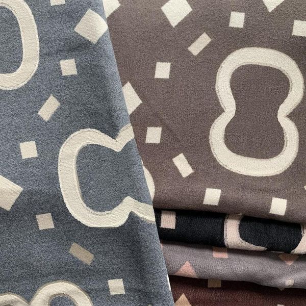 

designer scarf winter cashmere scarfs high-end soft thick shawl men women fashion classic letter with box senior gift2562, Blue;gray