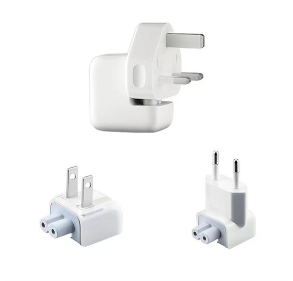 12W 10w carregadores de parede AC Duck Head Adaptador De Poder Destacável EU Reino Unido UK US Plug Converter para Apple iPad Iphone USB Carregador MacBook