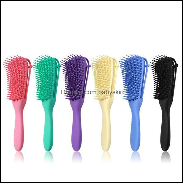 

hair brushes care styling tools products scalp mas comb brush women de hairbrush anti-tie knot professional ocs type, Silver