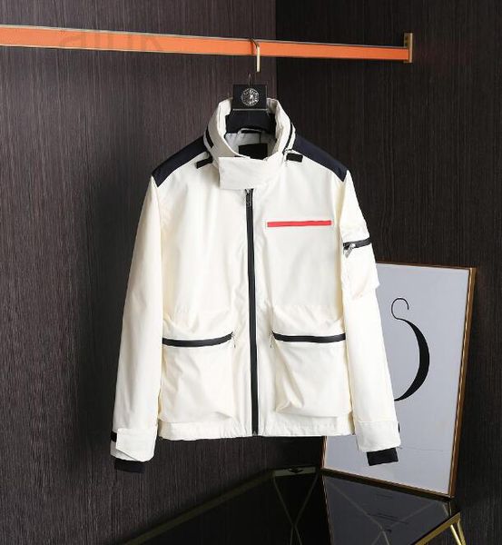 

american style retro mens jacket fashion luxury hoodies men coat full printed letter barrage silver long section imported design 2xl, Black;brown