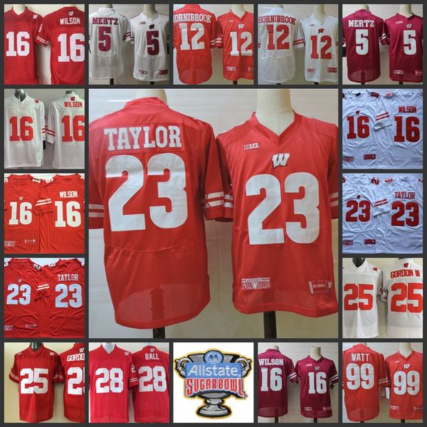

23 jonathan taylor jersey 25 melvin 28 montee ball uw stitched college football jerseys, Black