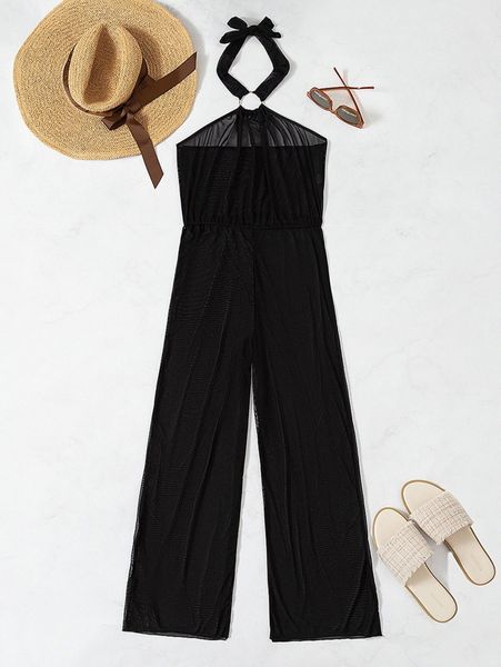 

plain ring linked cover up y6pn#, White;black