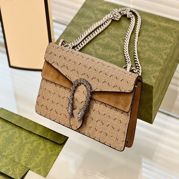 

vintage cowhide drill bags buckle bacchus chain shoulder crossbody marmont nano purse women fashion messenger bag designer handbags lady by7