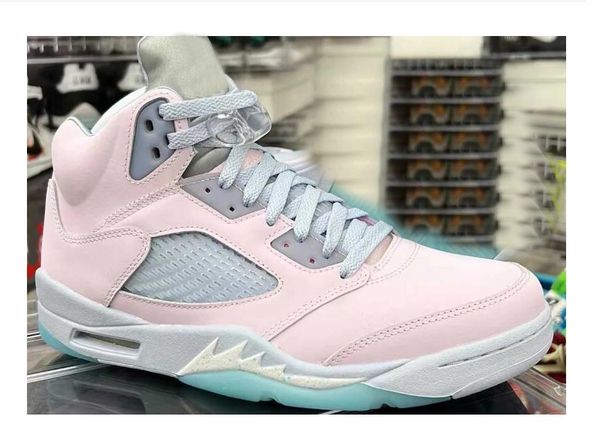 

brand shoes jumpman 5 easter mens basketball 5s egal pink ghost-copa outdoors sneakers us 7-13 trainers sports athletic