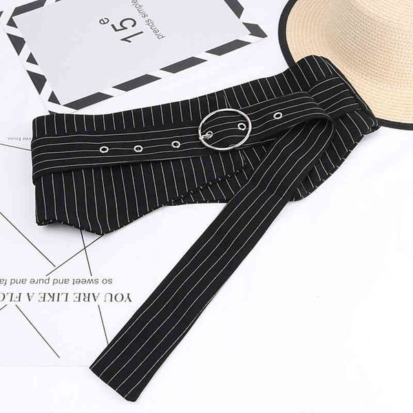 

belts spring style belly band waist iron ring hole lace up seal stripe simple fashion slim belt exad, Black;brown