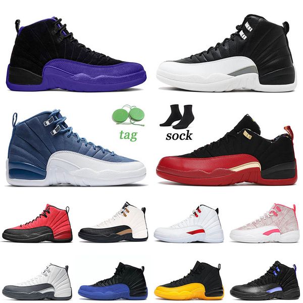 

jumpman 12 12s basketball shoes size 13 ice cream flu game winterized wntr gamma blue low easter university gold gym red womens mens sneaker, White;red