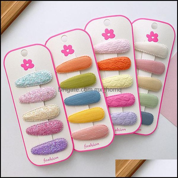 Acess￳rios para cabelos 5 PCs simples Candy Candy Color Water Gotes