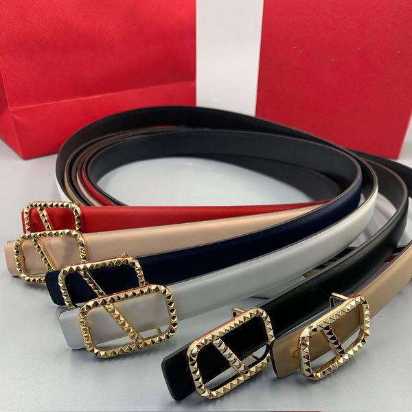 

2022 luxury designer belt classic solid color gold letter belts for women designers vintage pin needle buckle beltss 6colors width 2.3 cm si, Black;brown