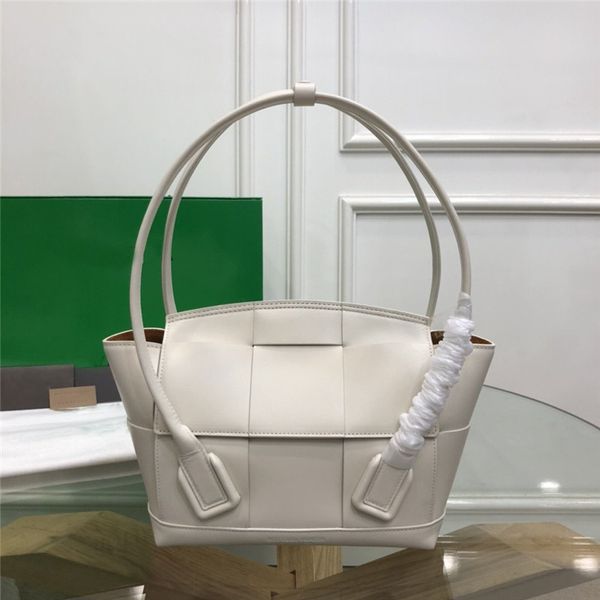 

aa designer luxury arco small bag in white tote handbag kf a quality size cm