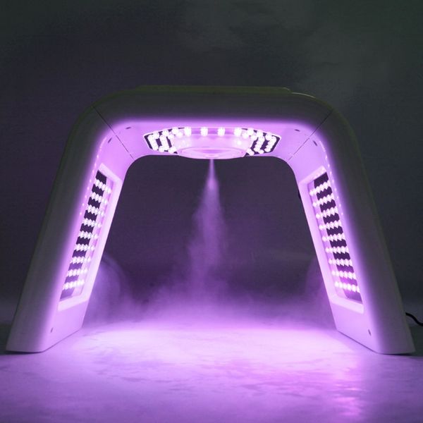 

salon use foldable nano spraying pdt led face light therapy mask machine