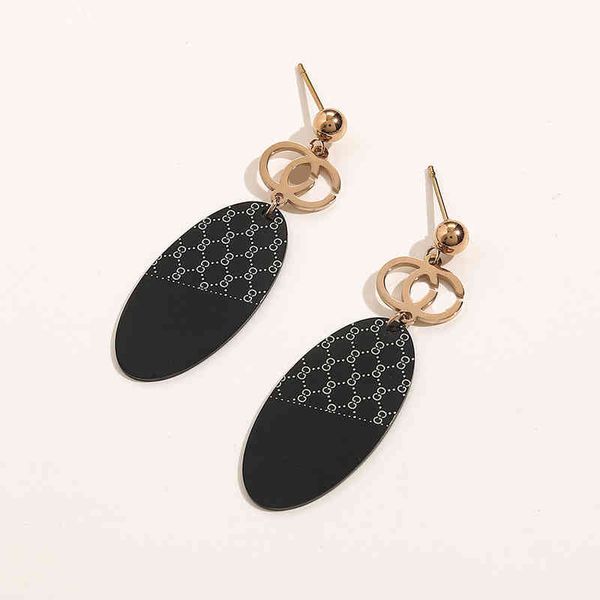 

the new 74% off gujia double stainless steel acrylic earrings personalized fashion earrings for womendtco, Golden