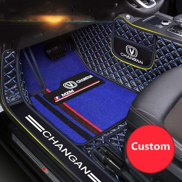 Accessori per pavimenti per auto personalizzati Accessori interni in pelle PU per la maggior parte dei modelli di auto set di moquette con logo 5 sedili per veicoli al 95%