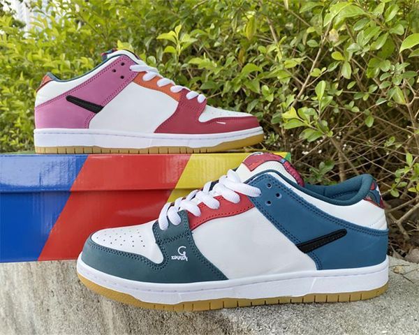 

shoes casual skateboard dunks low blue-pink duck women men trainer platform sneaker dh7695-100