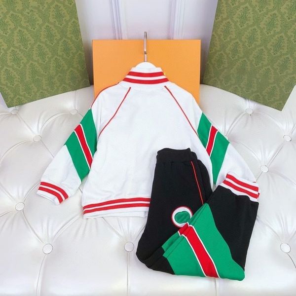 

baby clothes kids designer clothes sets boys girls tracksuits sports two pieces outfit with pants outfits set casual sweatsuits spring autum, White