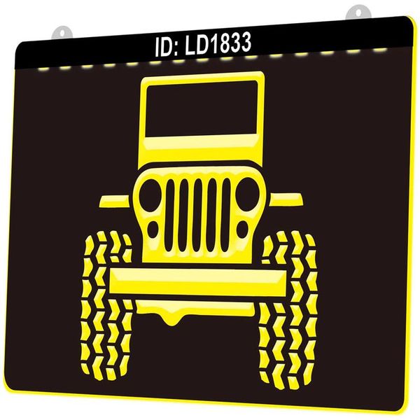 

ld1833 car 3d engraving led light sign whole retail252p