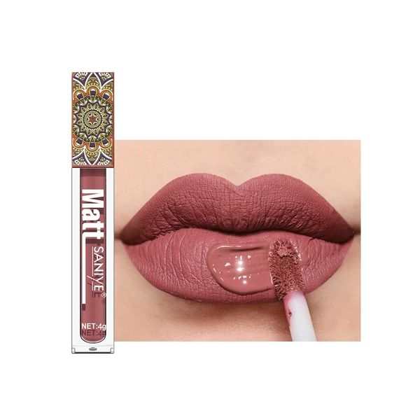 Lipgloss Waterproff 1# Lippenstift Großhandel Lippen Make-up Beauty Tools Velvet Nude Matte Lipgloss Kein Verkleben