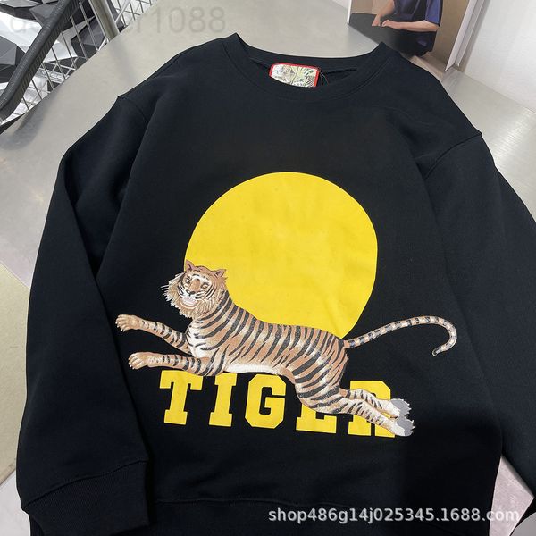 

women's hoodies & sweatshirts designer [correct version]spring festival g family new year series sweater tiger printed cotton black out