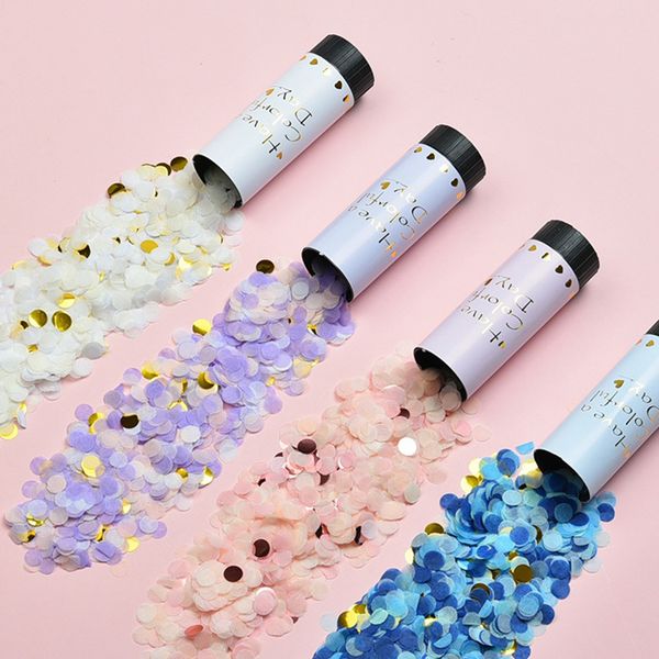 

hand held spray canister confetti cannon birthday wedding party spring fireworks graduation opening christmas festival supplies