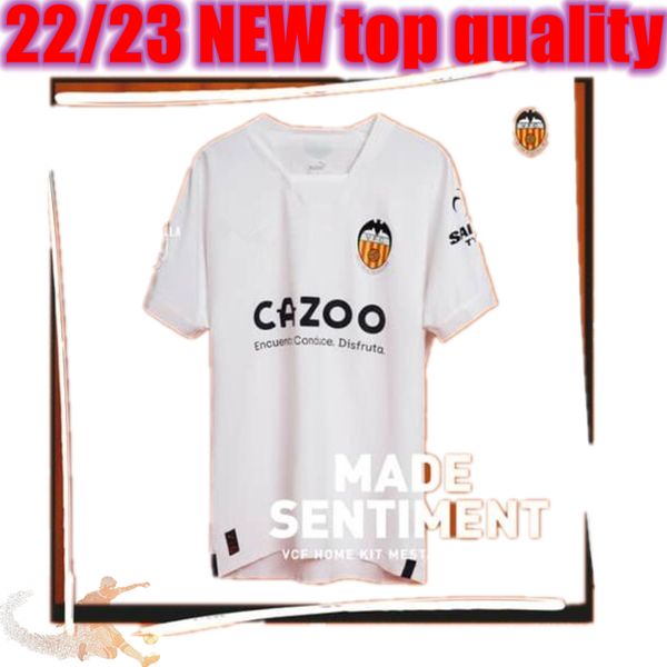 

22 23 valencia retro soccer jersey 3rd david villa 7 90th anniv deschamps aimar albelda morientes joaquin silva mendieta angloma, Black;yellow