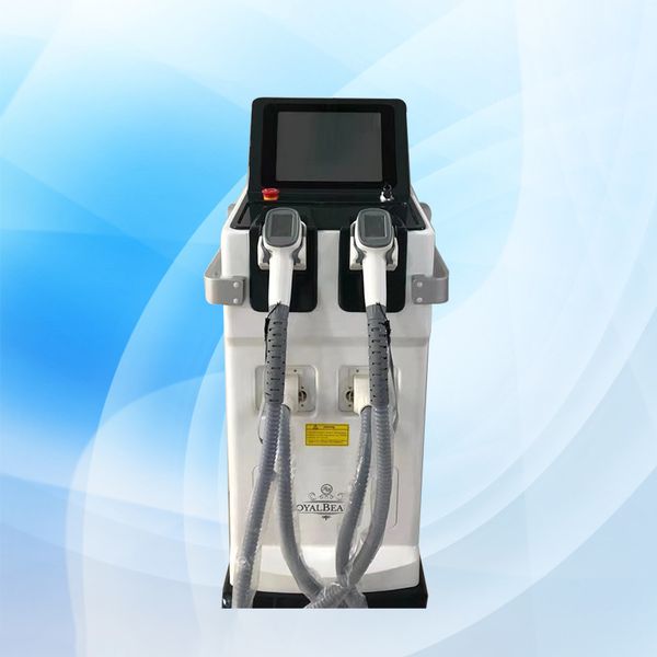 

2022 double handpieces diode laser permanent hair removal machine factory directly sale with reasonable whole sales price, Black