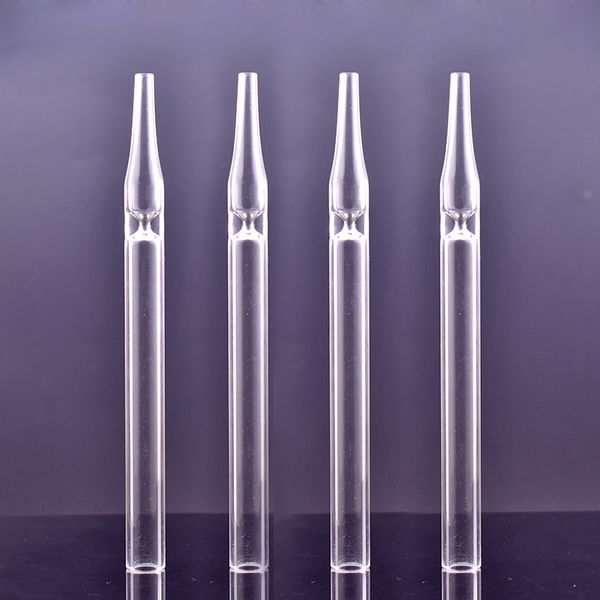 Neue Ankunft Glaspfeifen 6 Zoll One Hitter Bat Zigarettenspitze Glas Steamroller Pfeifenfilter für Tabak Trockenkräuterölbrenner Handpfeife