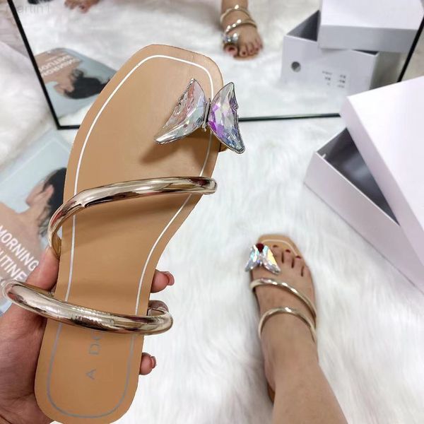 

slippers designer 2022 new color slippers women's summer sandalsg74v, Black