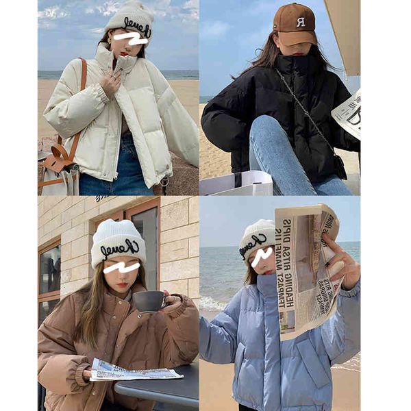 

women's fur & faux [bread superman]winter short down cotton clothes design sense light women's fashion 3lr6, Black