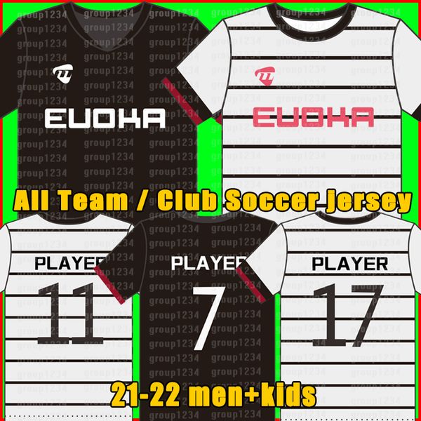 Tailândia Top Quality 21 22 Todo Team Futebol Camisas 2021 2022 Camisas de Futebol Custom Logotipo Jogador Nome Número Football Jersey 888669