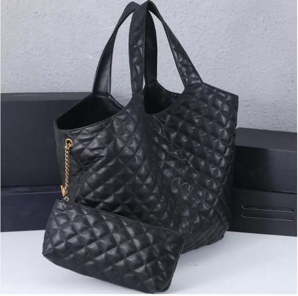 

fashion luxury designer pocket basket genuine leather bag women's men tote crossbody shopping wallet card pockets handbag ladies should