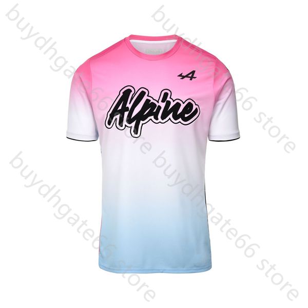 

2022 new racing team formula one short t shirts summer alpine men's pink oversized outdoor quick dry fans mf1s, White;black