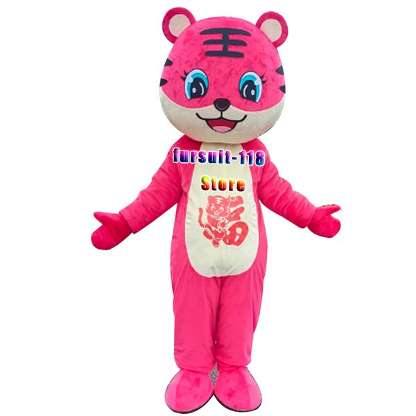 Mascote boneca traje chinês ano do tigre mascote dos desenhos animados Natal animal adulto tamanho halloween desenho animado mascote traje festa vestido7