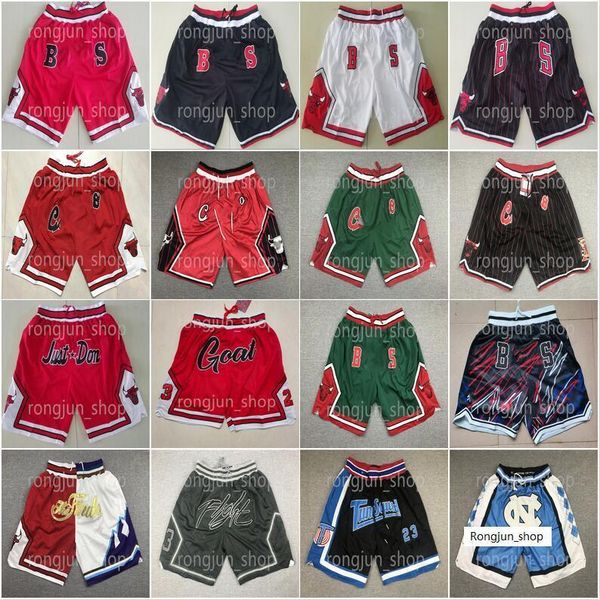 

men 23 basketball shorts justdon short hip pop sport wear pant with pocket zipper sweatpants blue white black red purple stitched size s-xxl