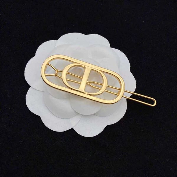 

55% off jewelry clearance fashion simple new letter gold-plated female net red same brass women's hairpin, Golden