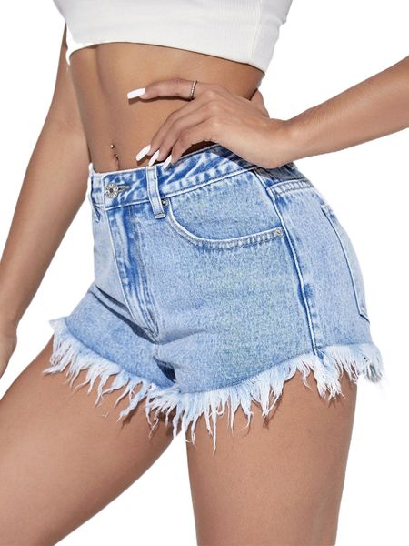 

raw hem light washed denim shorts o2qj#, White;black